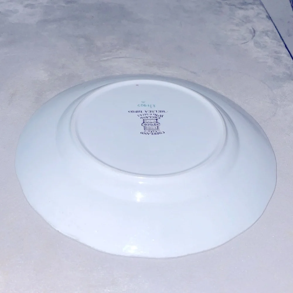 Spode Copeland Chelsea Bird Vintage Bread Plate 6 5/8” Wide Excellent Condition